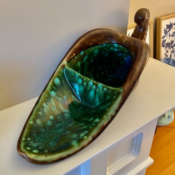 MCM Vintage Large Ceramic Cornucopia Horn - Picture 3 of 14